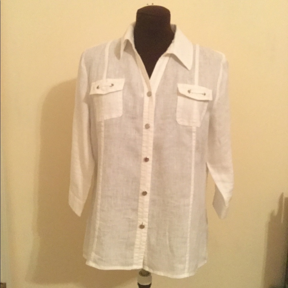 White Linen Shirt
